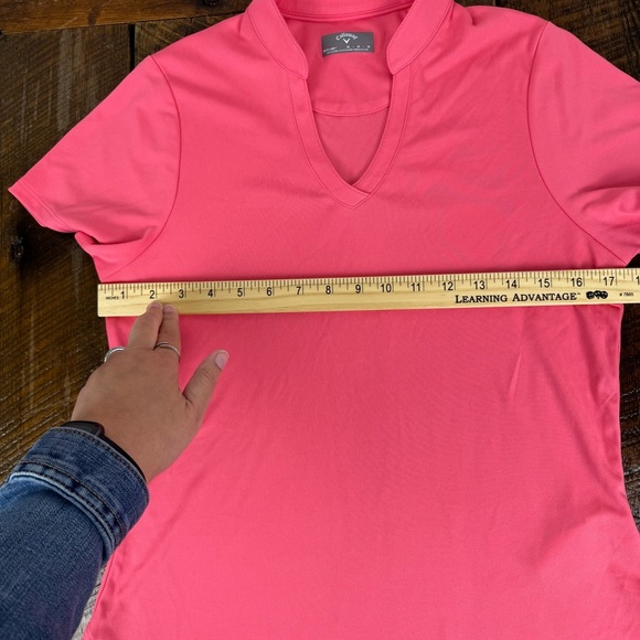 Callaway Women’s Pink Golf Shirt Medium Opti-Dri Performance Polo Activewear - Picture 4 of 10